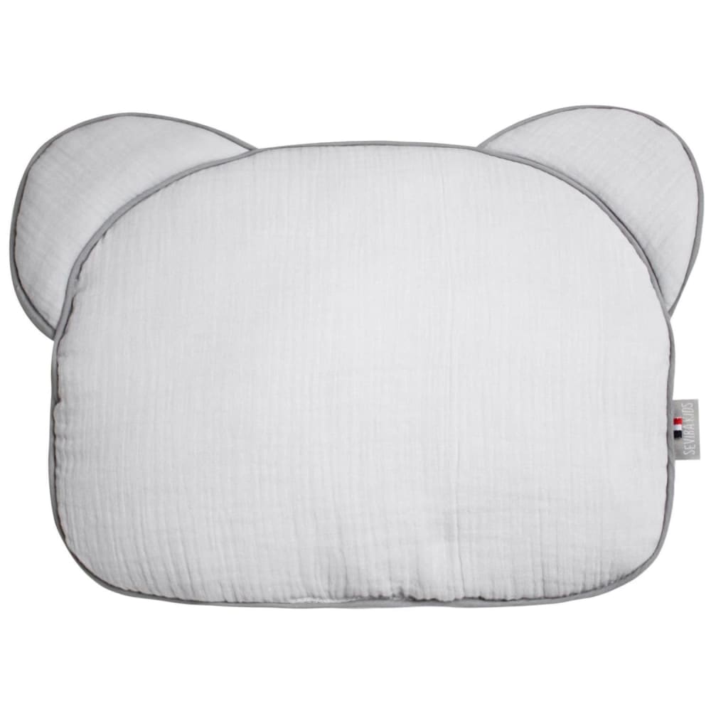 Oreiller bébé plat ourson en gaze de coton  cotton pour enfant
