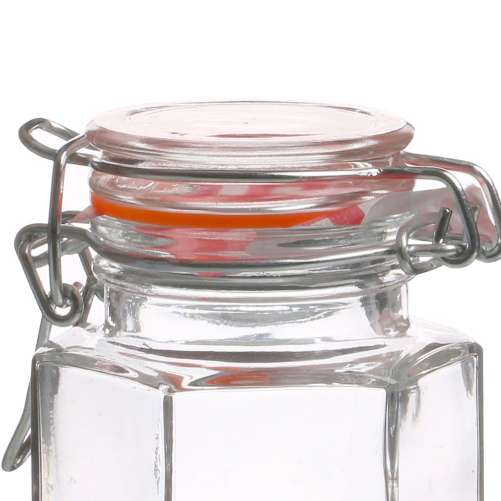Petit pot confiture hermétique verre avec clip 100ml - Maisons du Monde