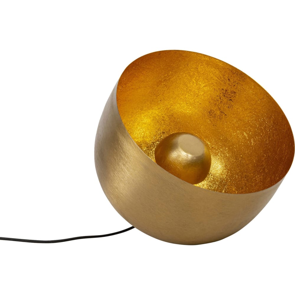 Kare Design Bodenleuchte aus Stahl, gold, D35cm style industrial - Stahl