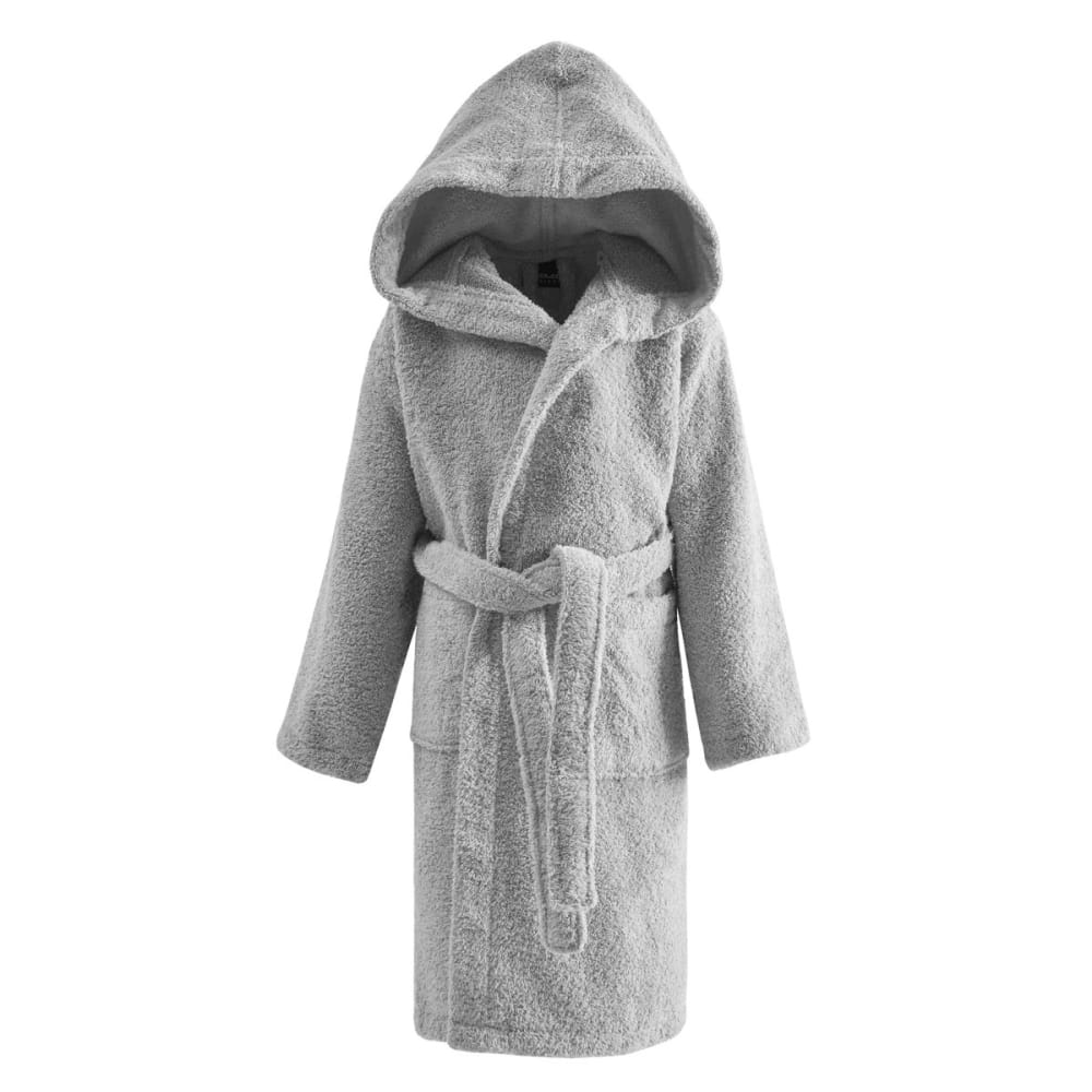 Ppeignoir enfant à capuche 400 g/m² gris perle 08/10 ans Ppeignoir enfant à capuche 400 g/m² gris perle 08/10 ans