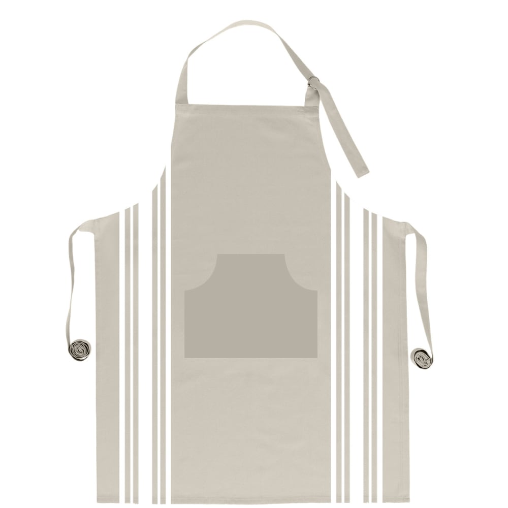 Ttablier de cuisine en coton blanc 70 x 90 cm