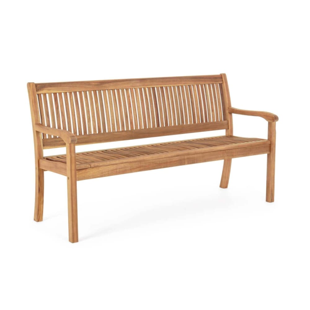 Panchina 3 posti in legno/acacia marrone 158x88x62 - LEGNO