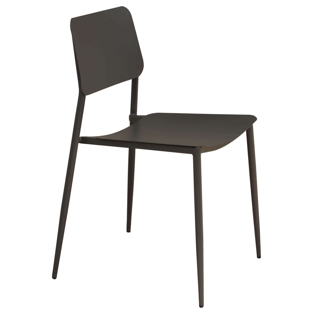 Poltrona in acciaio taupe 42x53x80 - Acciaio