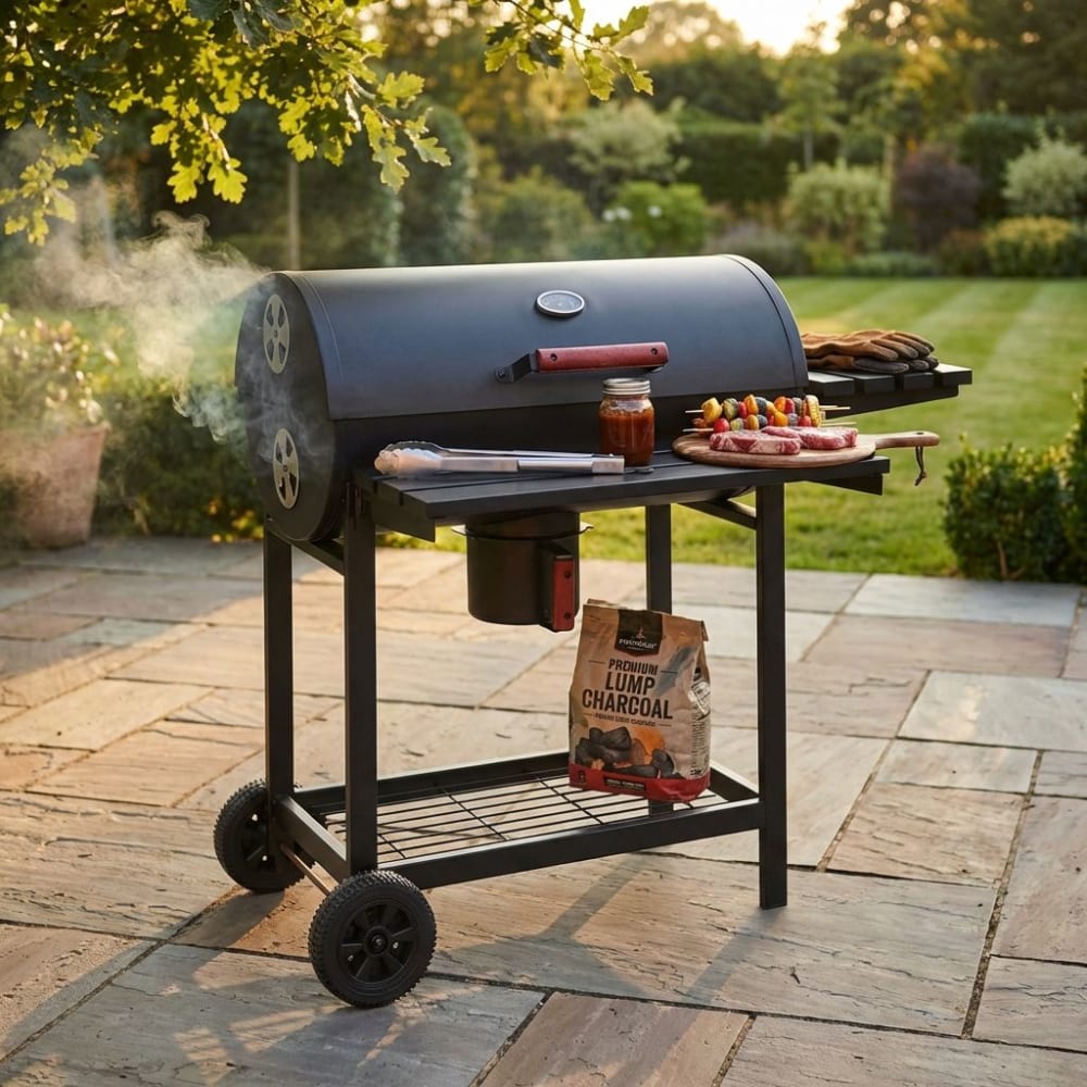 Barbecue in acciaio nero 113x97.5x70 - Milani Home