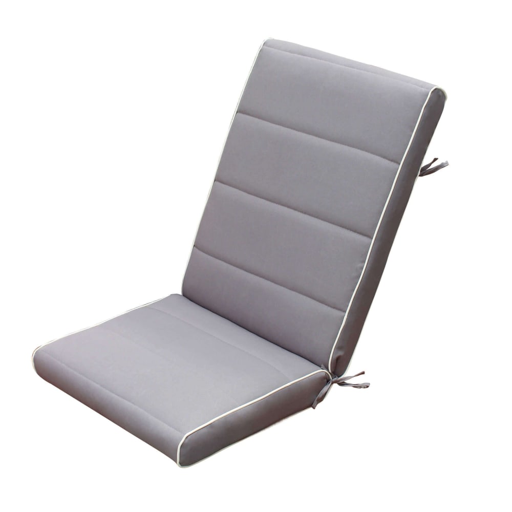 Cuscino in poliestere grigio 90x40x8 - Grigio - PES - Poliestere