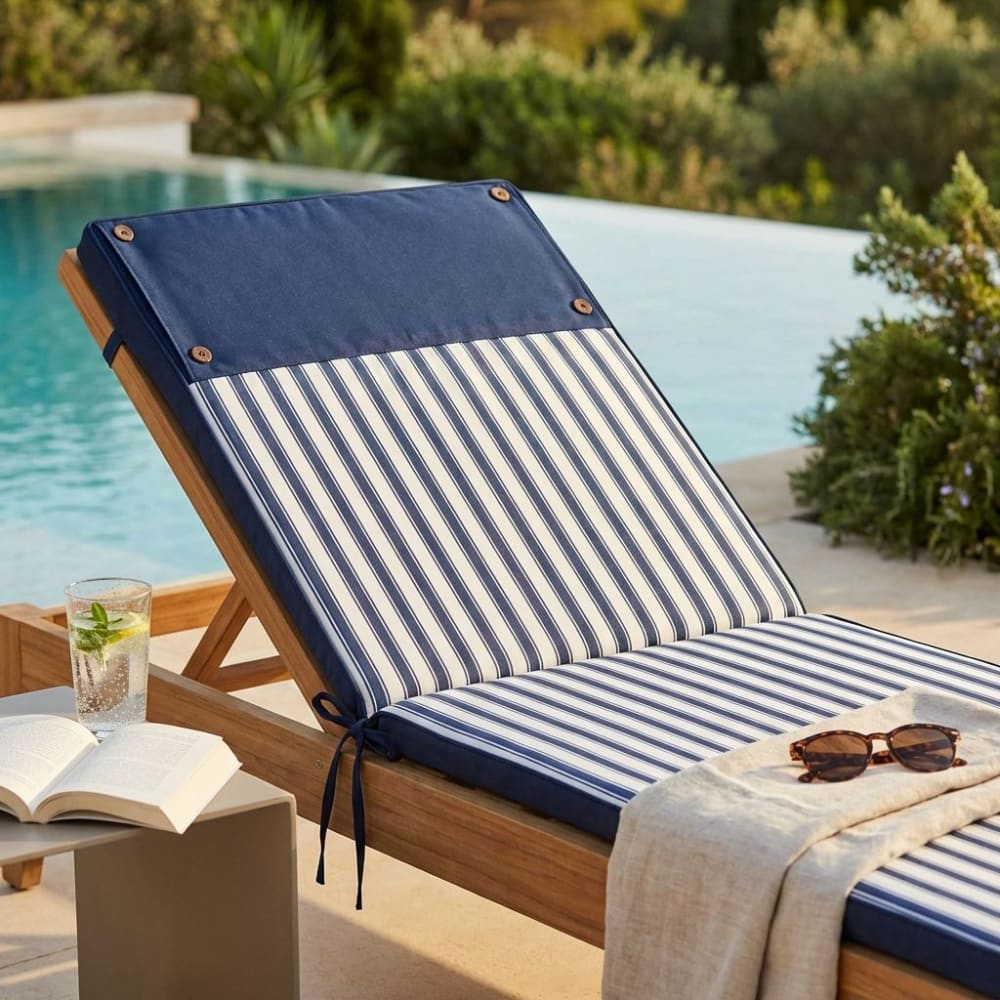 Cuscino in poliestere blu 175x49x4 - Milani Home