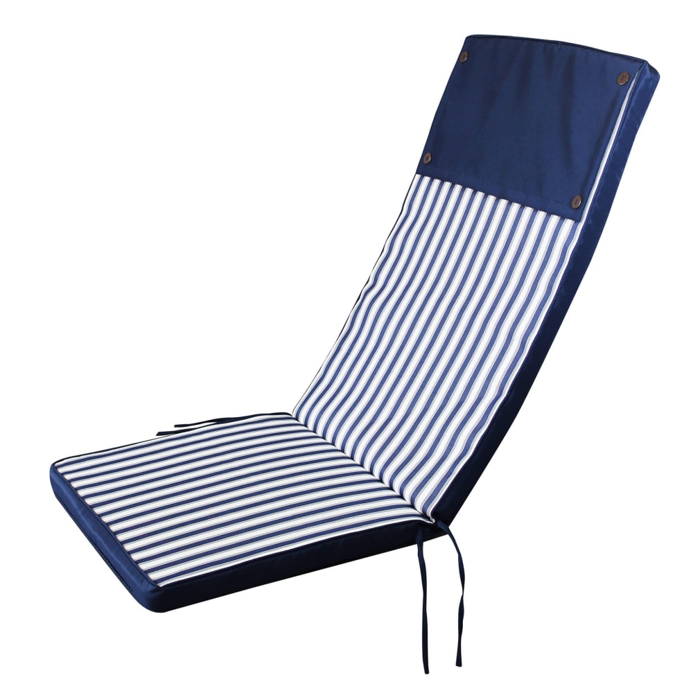 Cuscino in poliestere blu 113x49x4 - Blu - PES - Poliestere