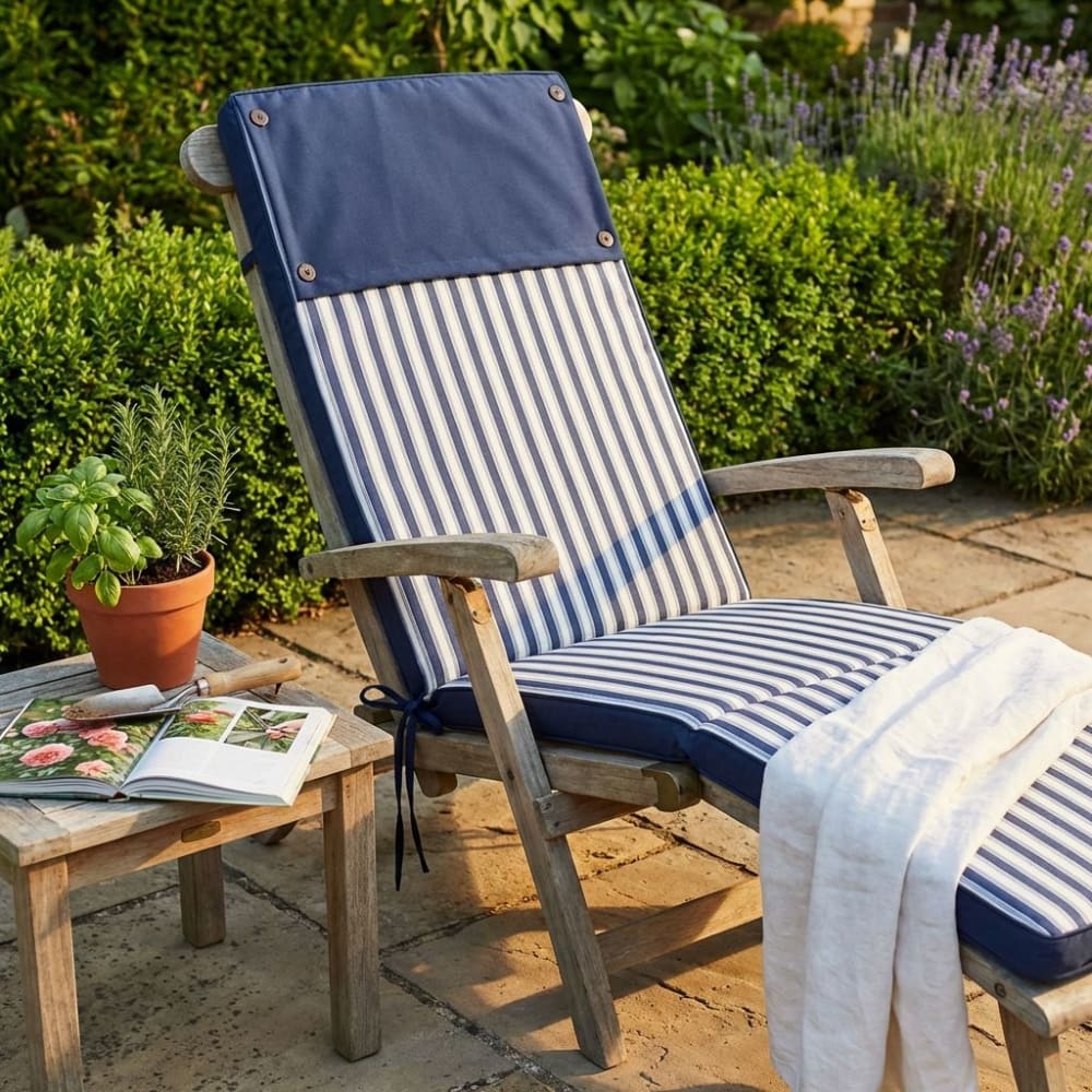 Cuscino in poliestere blu 113x49x4 - Milani Home