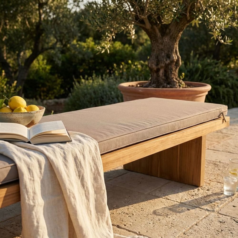 Cuscino in poliestere tortora 110x45x4 - Milani Home