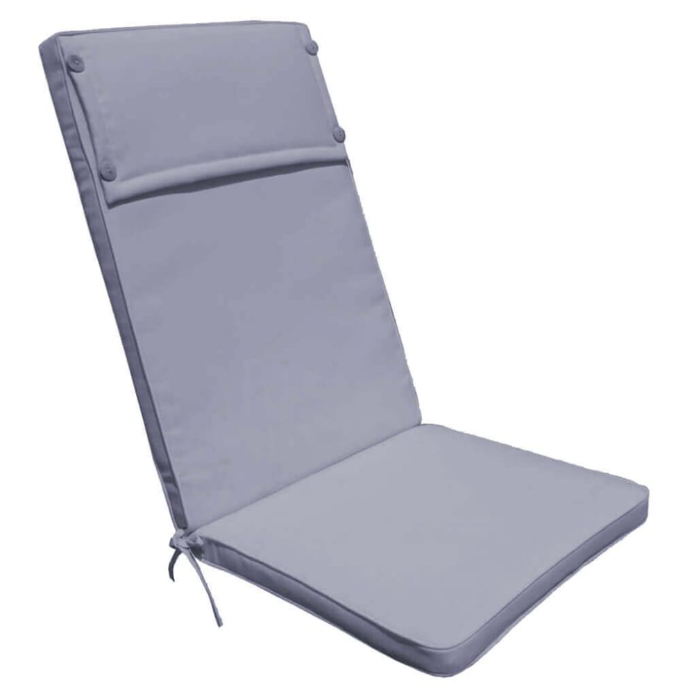 Cuscino in poliestere grigio 113x49x4 - Grigio - PES - Poliestere