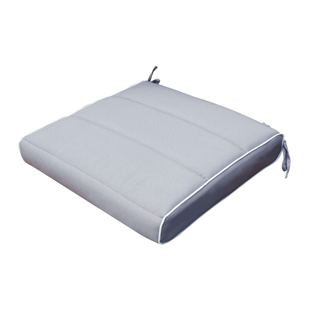 Cuscino seduta in poliestere grigio 40x40x8 - Grigio - PES - Poliestere