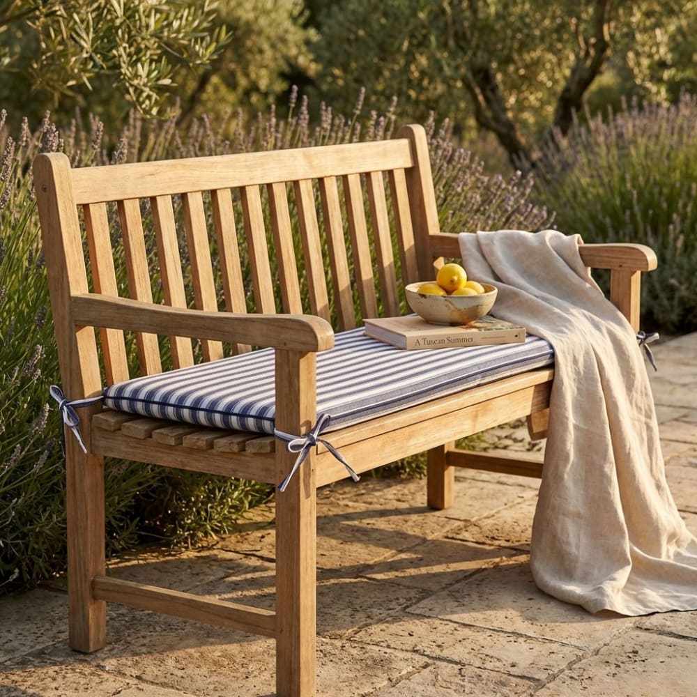Cuscino in poliestere blu 110x45x4 - Milani Home