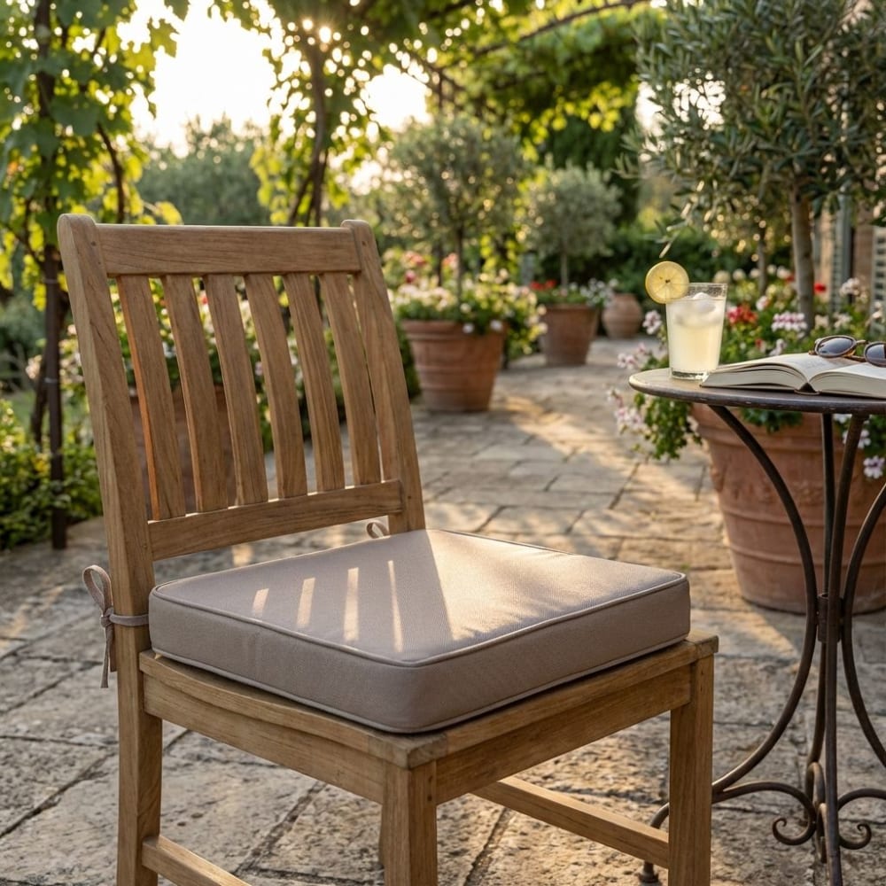 Cuscino in poliestere tortora 40x40x4 - Milani Home