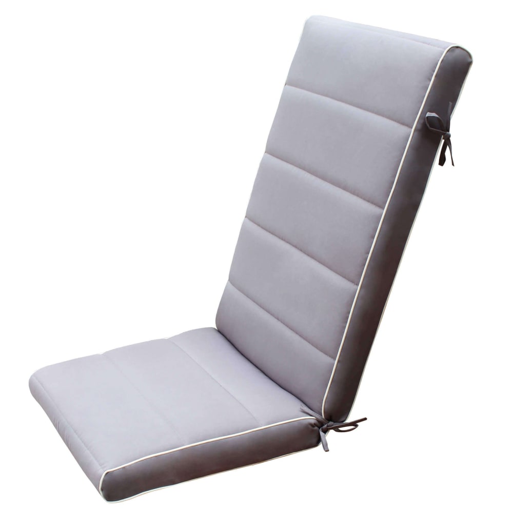 Cuscino in poliestere grigio 115x46x8 - Grigio - PES - Poliestere