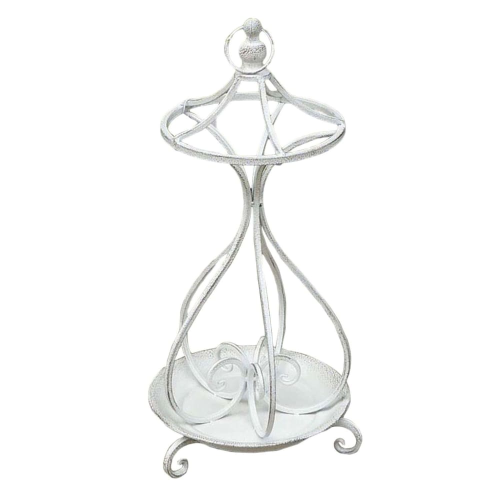 Portaombrelli in acciaio bianco 29x29x68 - Acciaio