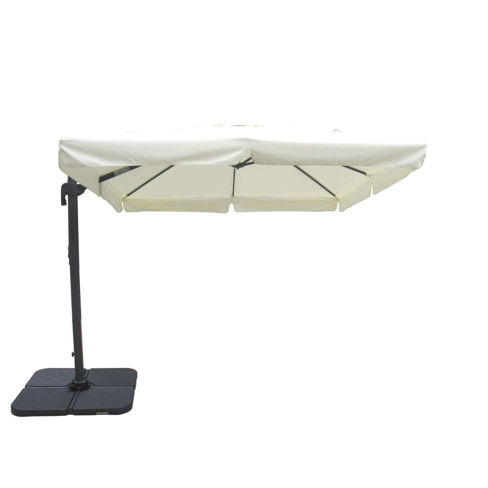 Ombrellone in alluminio/poliestere ecrù/antracite 328x393x274 -
