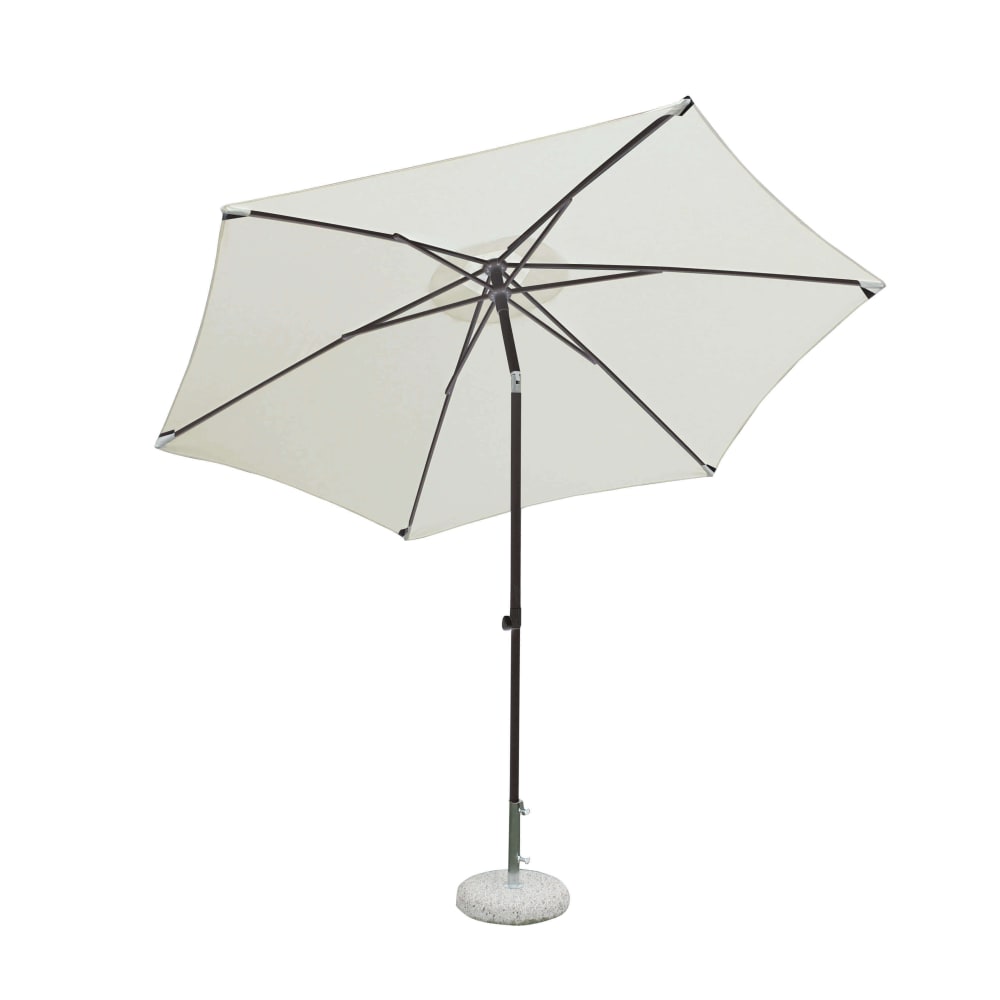 Ombrellone in alluminio/poliestere antracite/ecrù 300x300x160 -