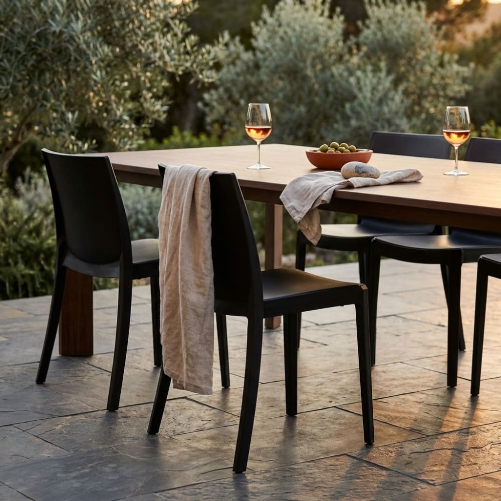 Poltrona in polipropilene antracite 55x47x82 - Milani Home