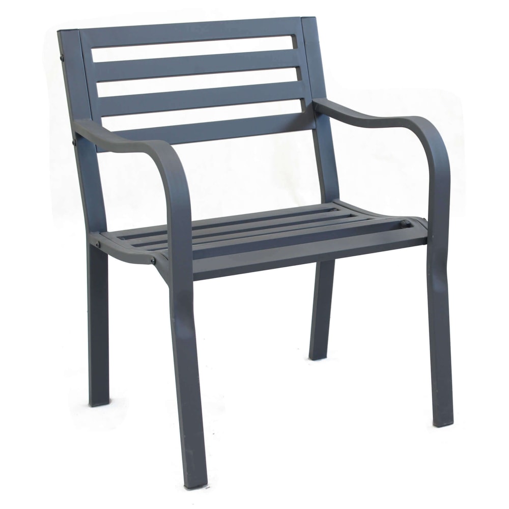 Poltrona in acciaio/acciaio antracite 60x80x56 - Acciaio