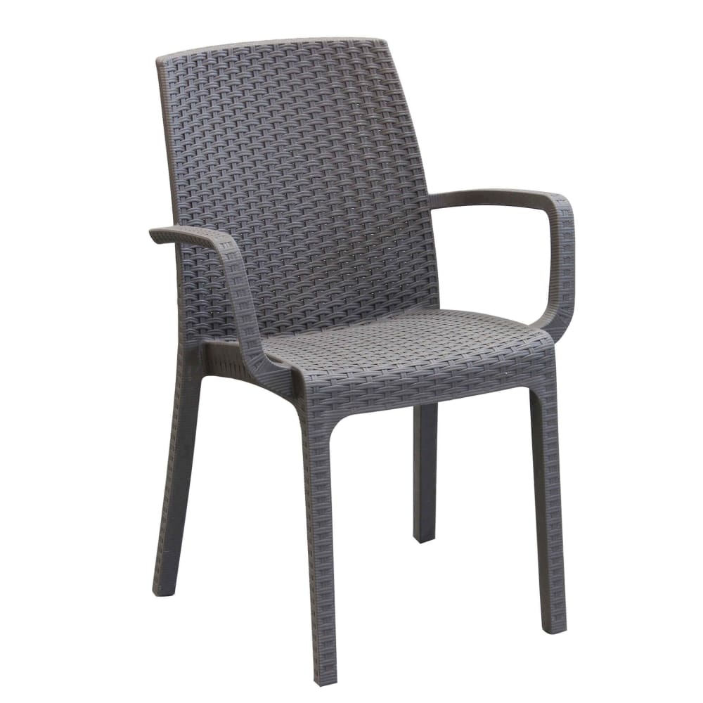 Poltrona da giardino in wicker taupe 57x59x86 - Talpa - Rattan