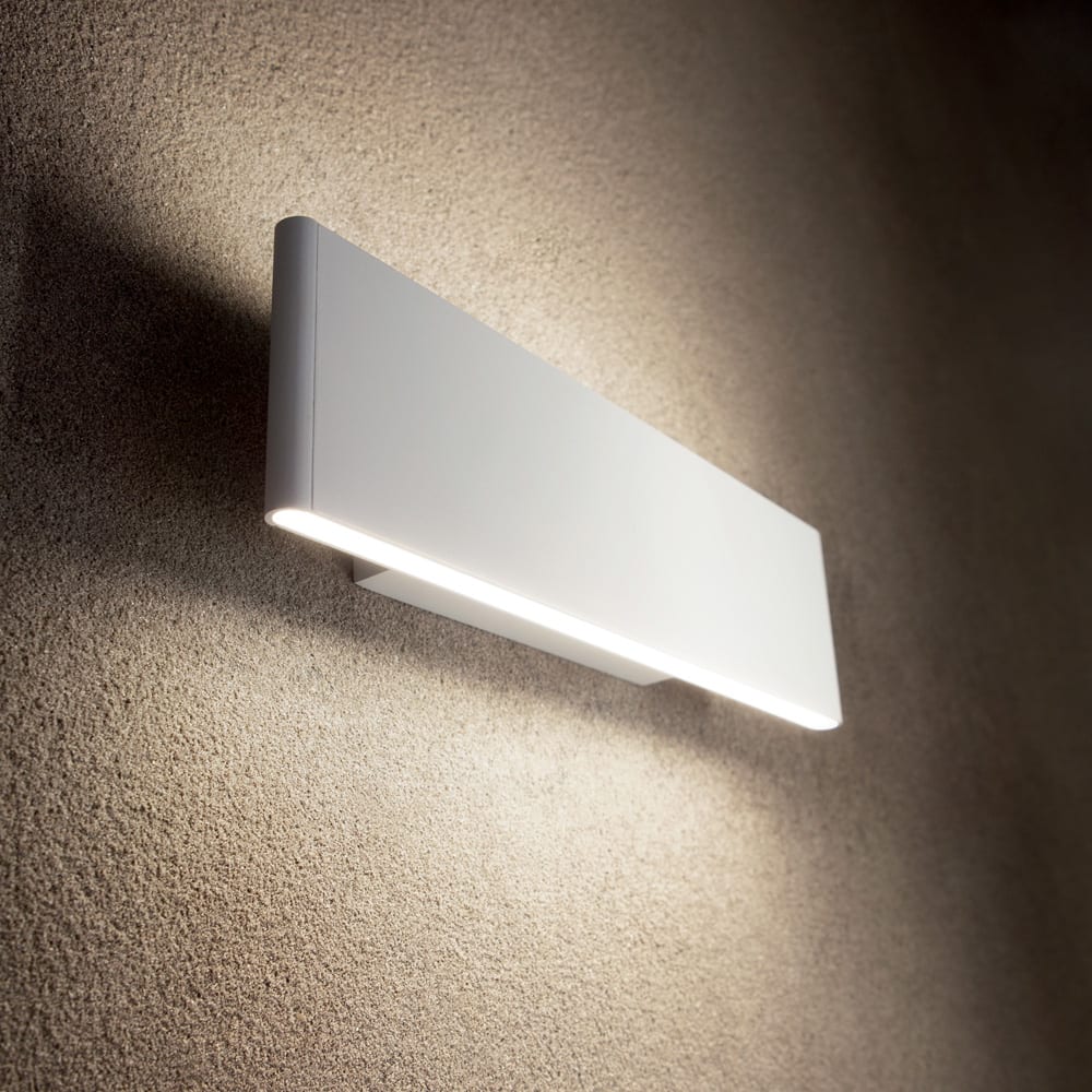 Applique Industrial-Minimal Desk Metallo Bianco Led 12,5W 3000K -