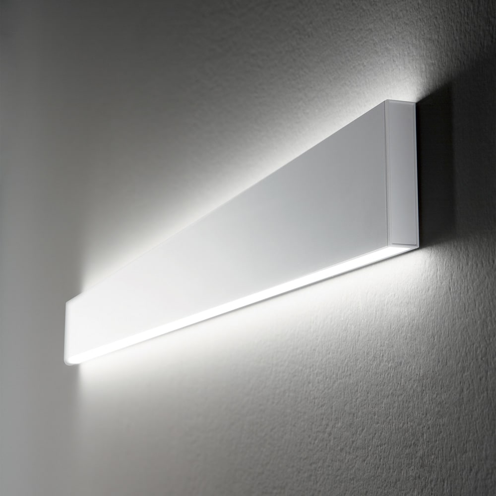 Applique Moderna Linus Alluminio Bianco Led 32W 4000K Luce