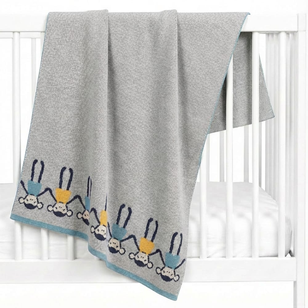 Sevira Kids Bio-babydecke aus gots-zertifizierter baumwolle grau Öko-Tex Zertifikat Baby -