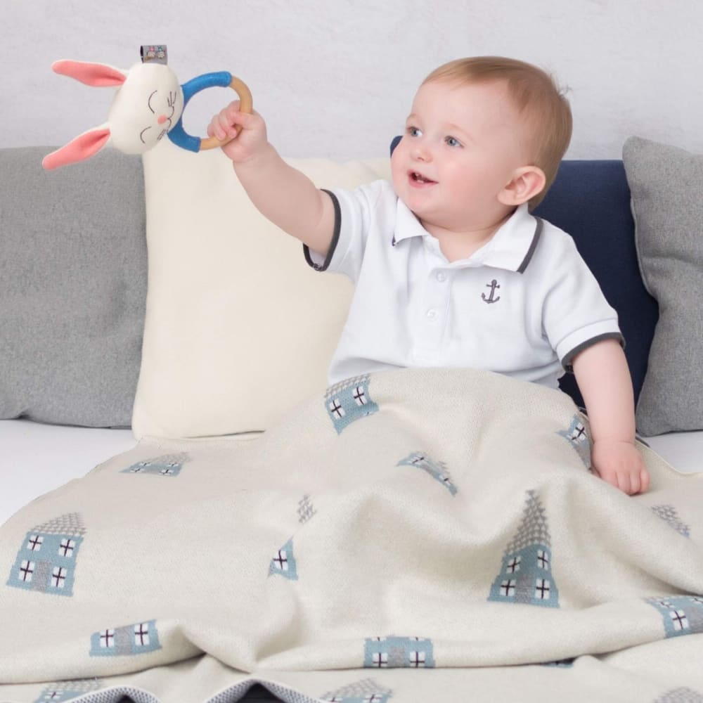 Bio-baumwolldecke für babys häuser ecru - Maisons Du Monde