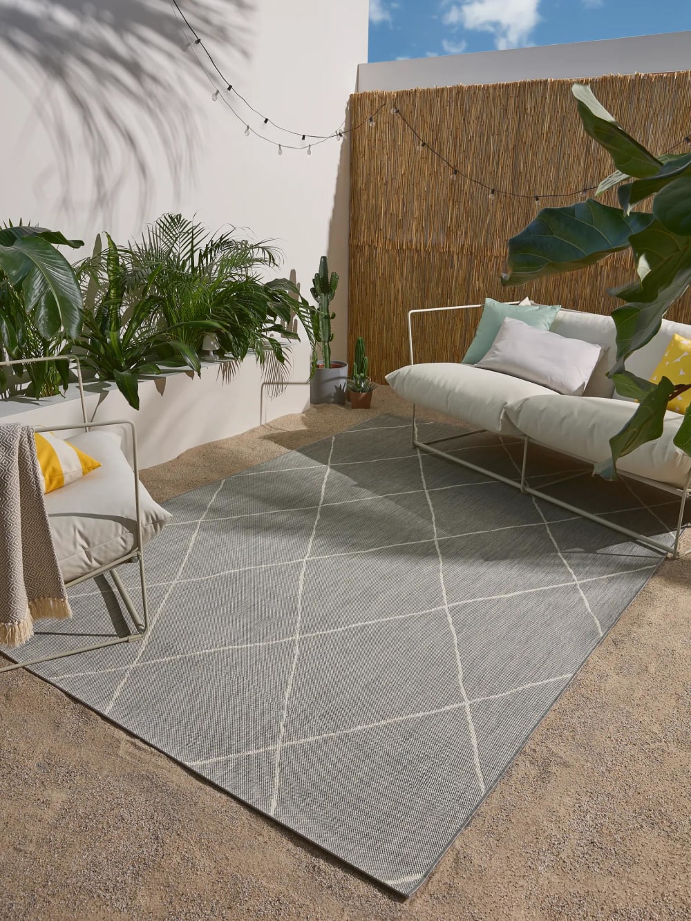 Alfombra de exterior & interior gris 160x230 - Maisons du Monde