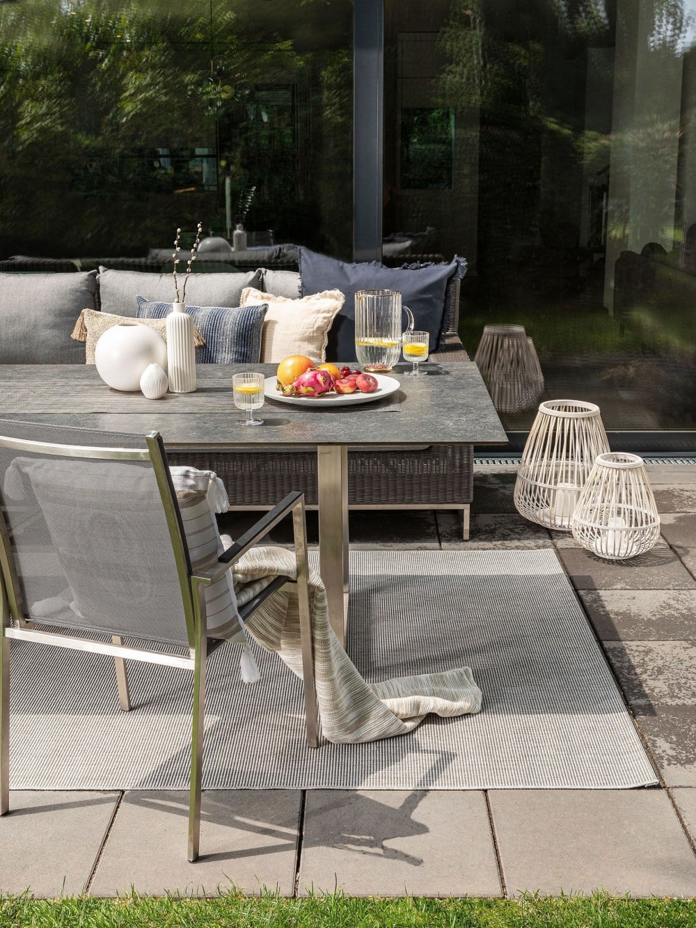 Tappeto per interno ed esterno grigio chiaro 160x230 - Benuta