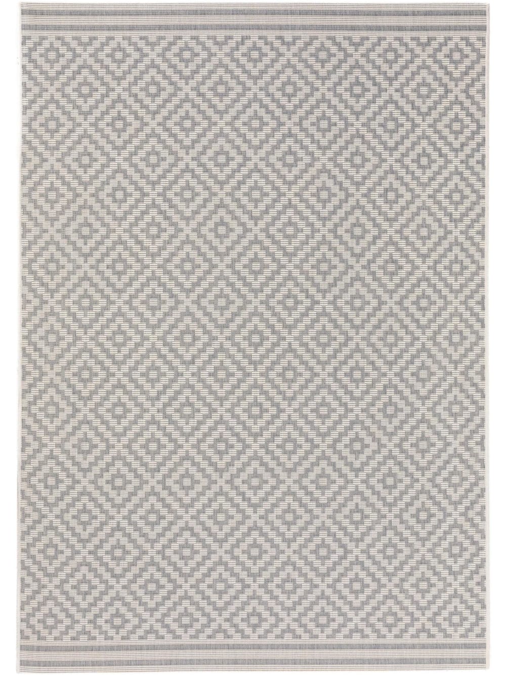 Alfombra de exterior & interior gris 120x170