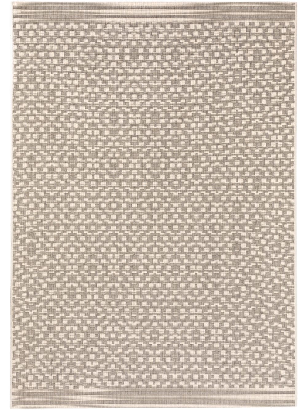 Tapis d'extérieur & intérieur gris 120x170