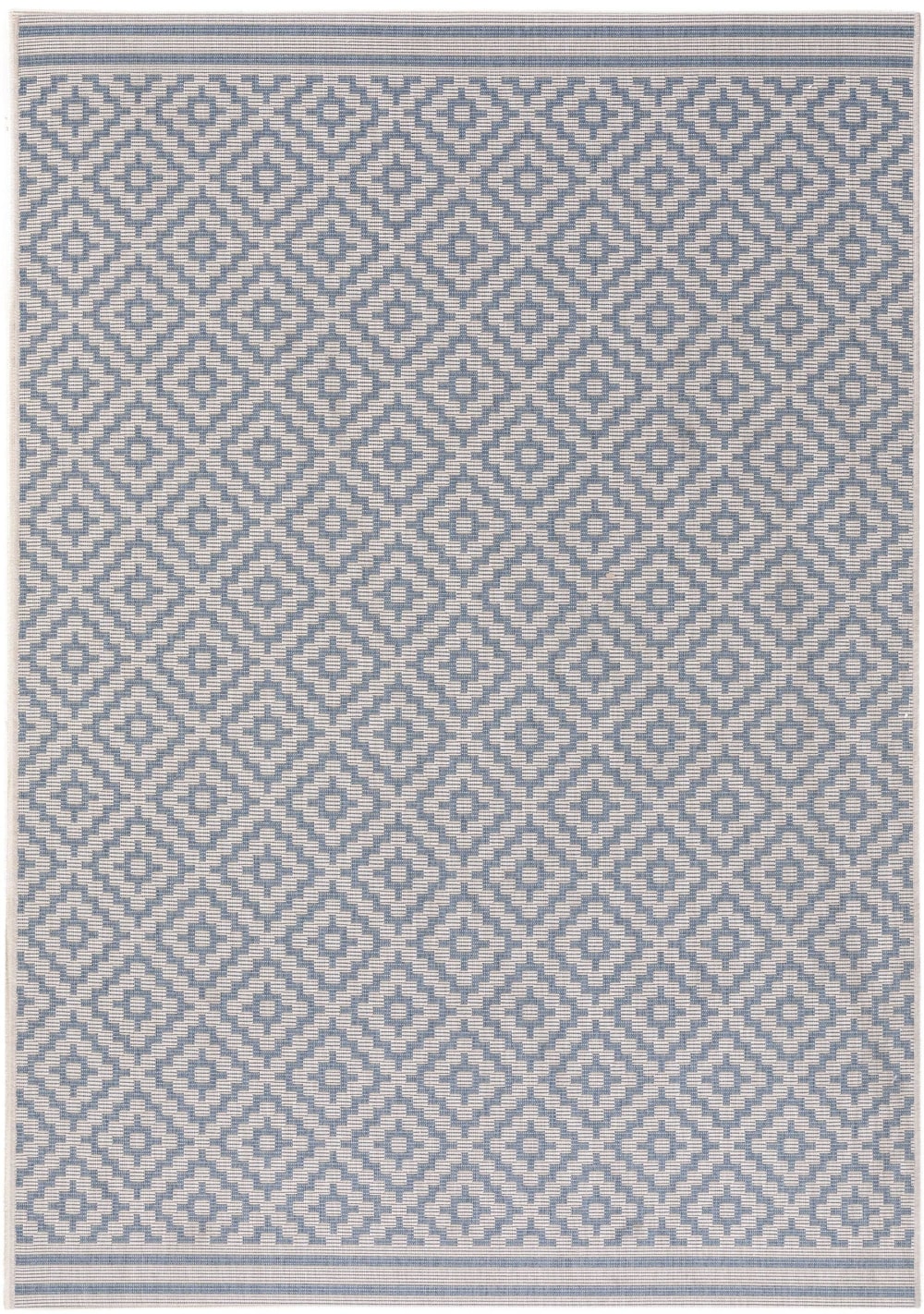 Tapis d'extérieur & intérieur bleu 140x200