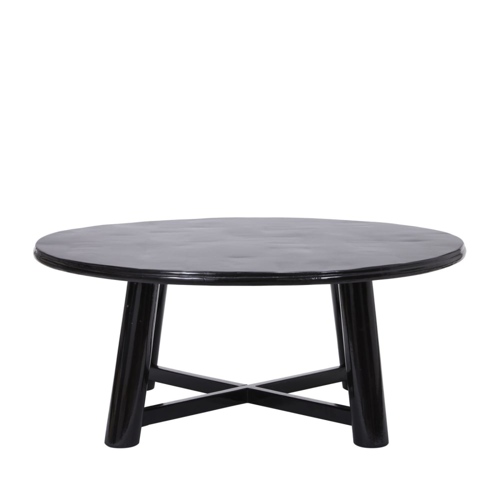 Mesa de centro de madera negra