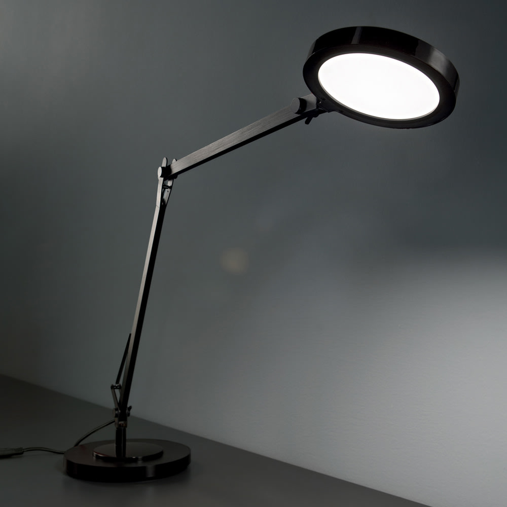 Lampada Scrivania Futura Alluminio-Plastiche Nero Led 12,5W 4000K