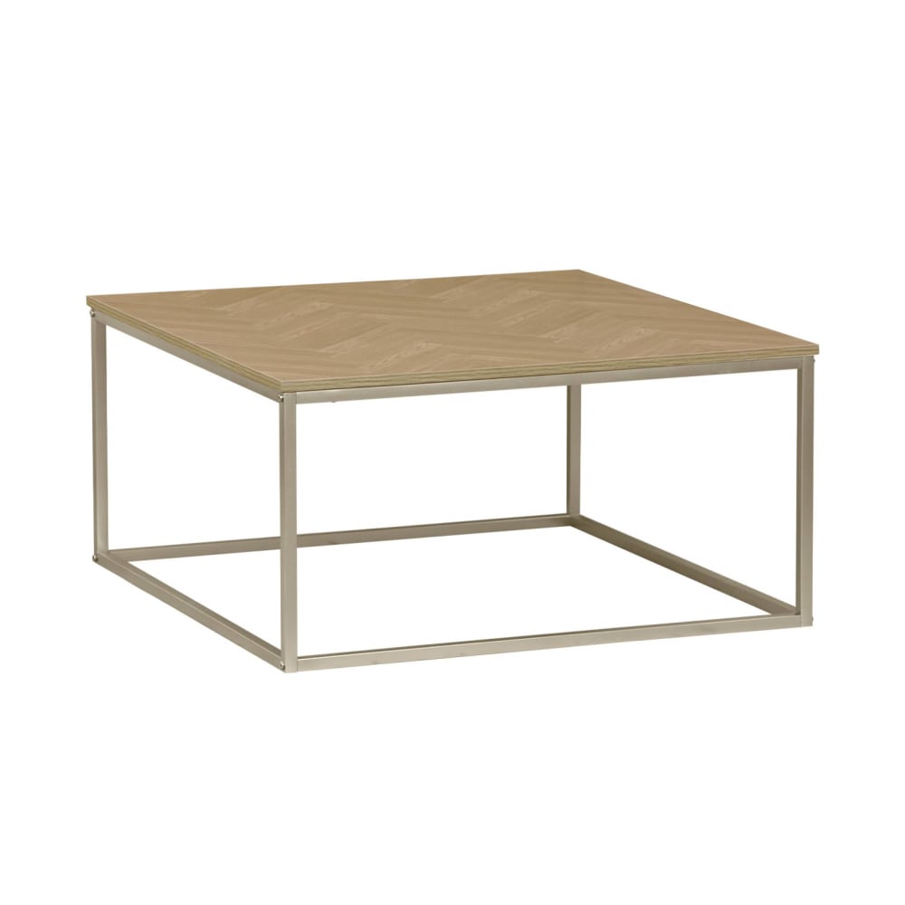 Mesa de centro de efecto madera con dibujo de espiga, natural - Maisons du Monde