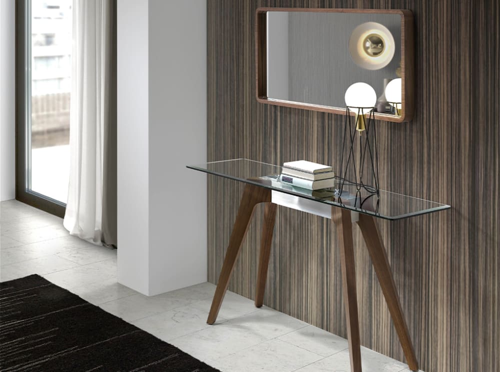 Miroir avec cadre effet bois noyer - Maisons du Monde