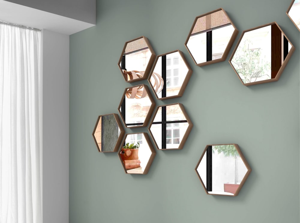 Miroir avec cadre effet bois noyer - Maisons du Monde