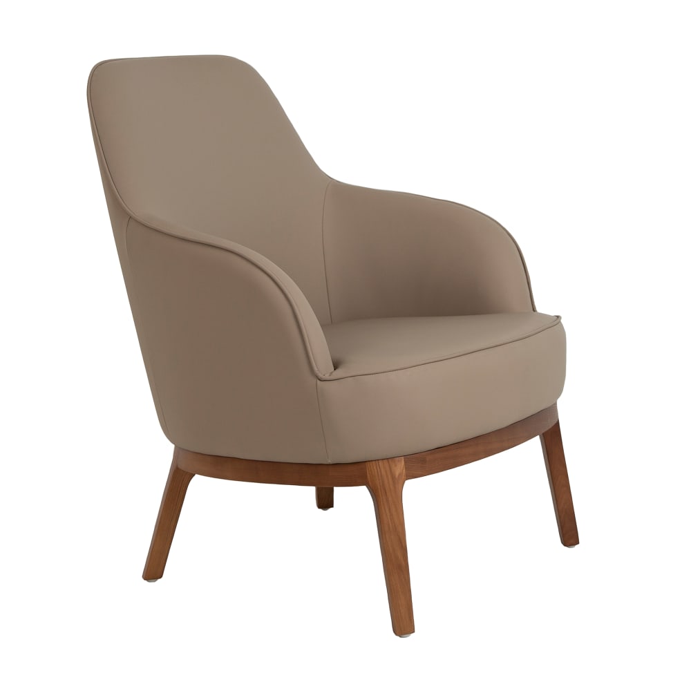 Poltrona in similipelle grigio tortora - Modello Contemporaneo - Grigio - PVC - Cloruro di polivinile