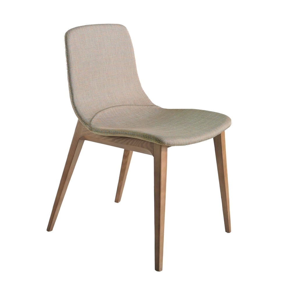 Chaise en tissu beige