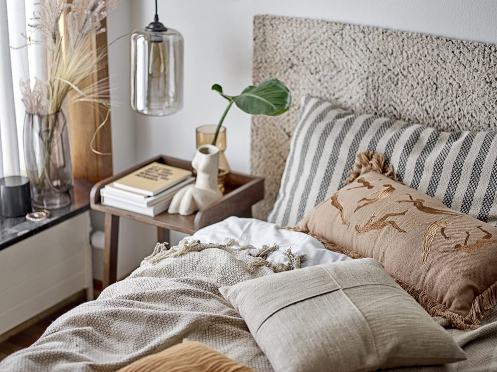 Tappeto in cotone 245 x 75 cm beige - Bloomingville