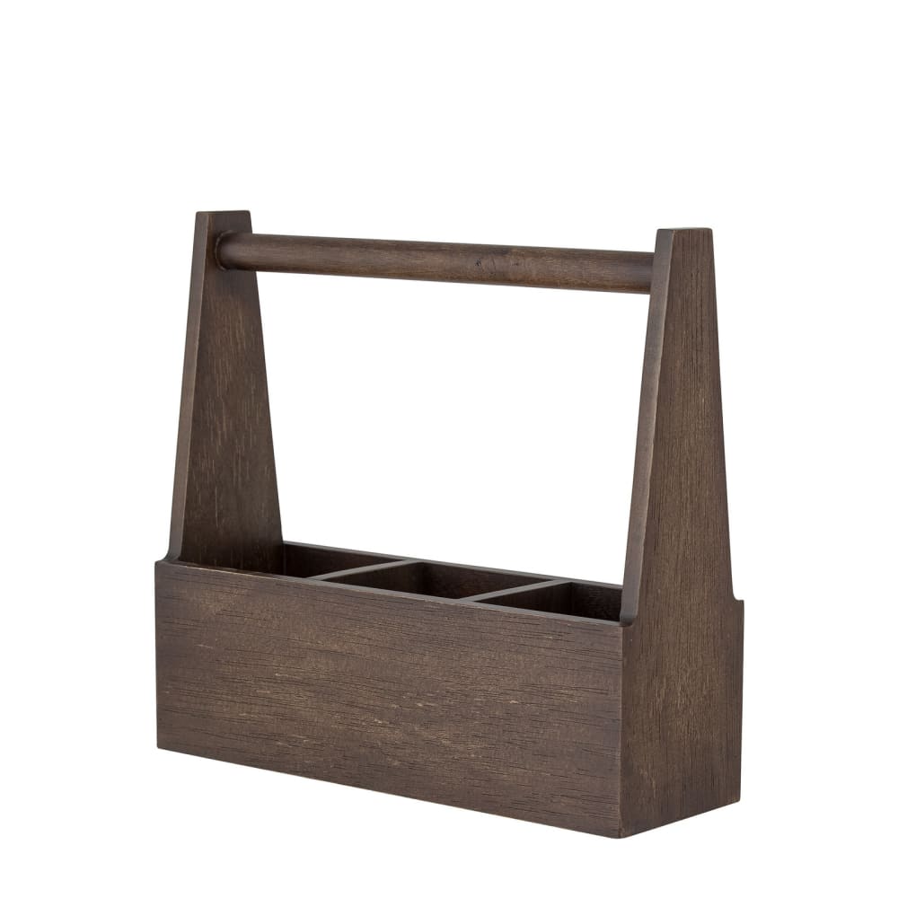 Caja de almacenamiento de madera marrón