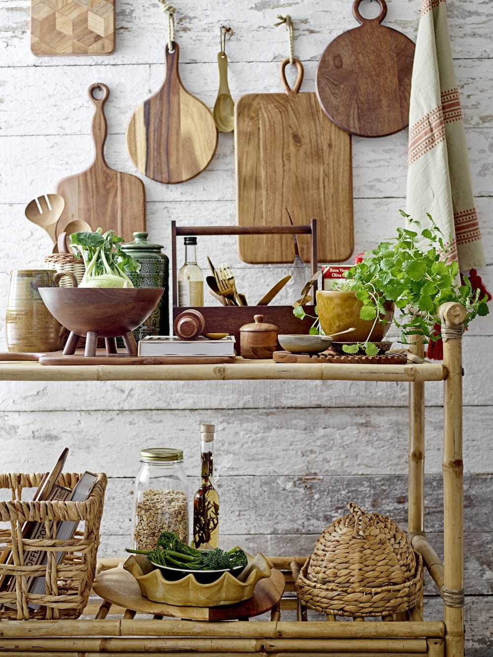Caja de almacenamiento de madera marrón - Maisons du Monde
