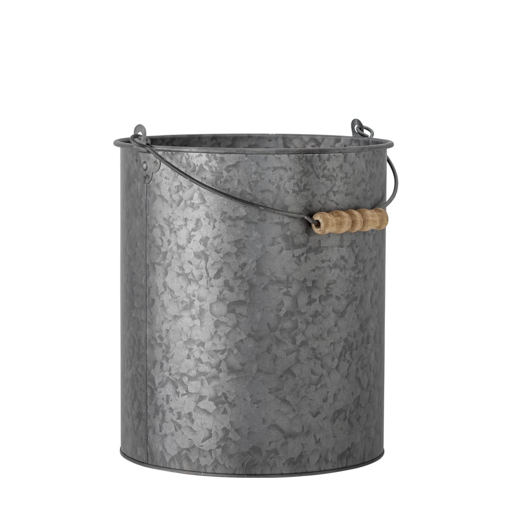 Secchio in metallo grigio - Metallo