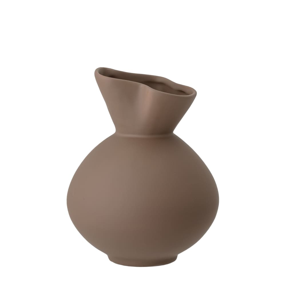 Bloomingville Vase aus Steingut, H20cm, braun - Steingut