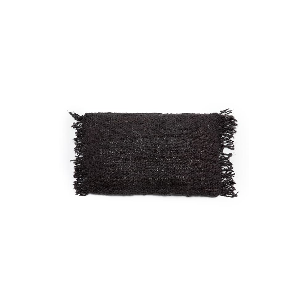 Bazar Bizar Baumwollkissenbezug in schwarz und marineblau, 30x50x10cm style seaside - Baumwolle