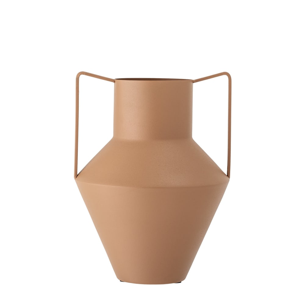 Jarrón de metal marrón h34cm