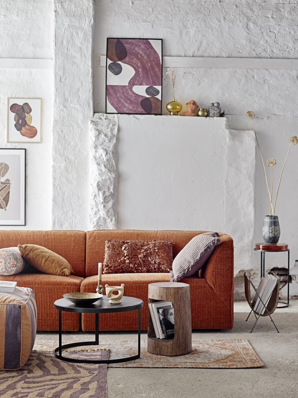 Jarrón para decorar en cerámica negra h25cm - Maisons du Monde