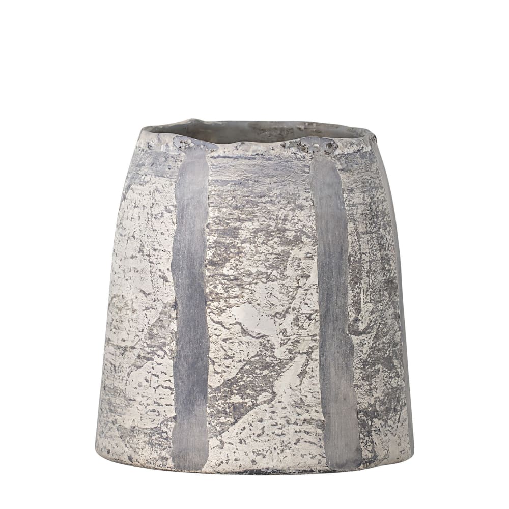 Jarrón de cristal gris alt.12cm