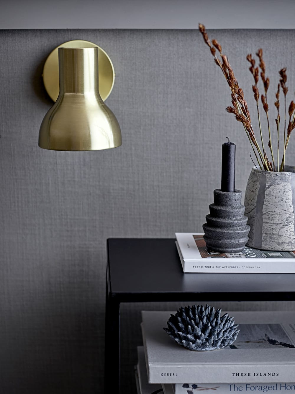 Jarrón de cristal gris alt.12cm - Maisons du Monde